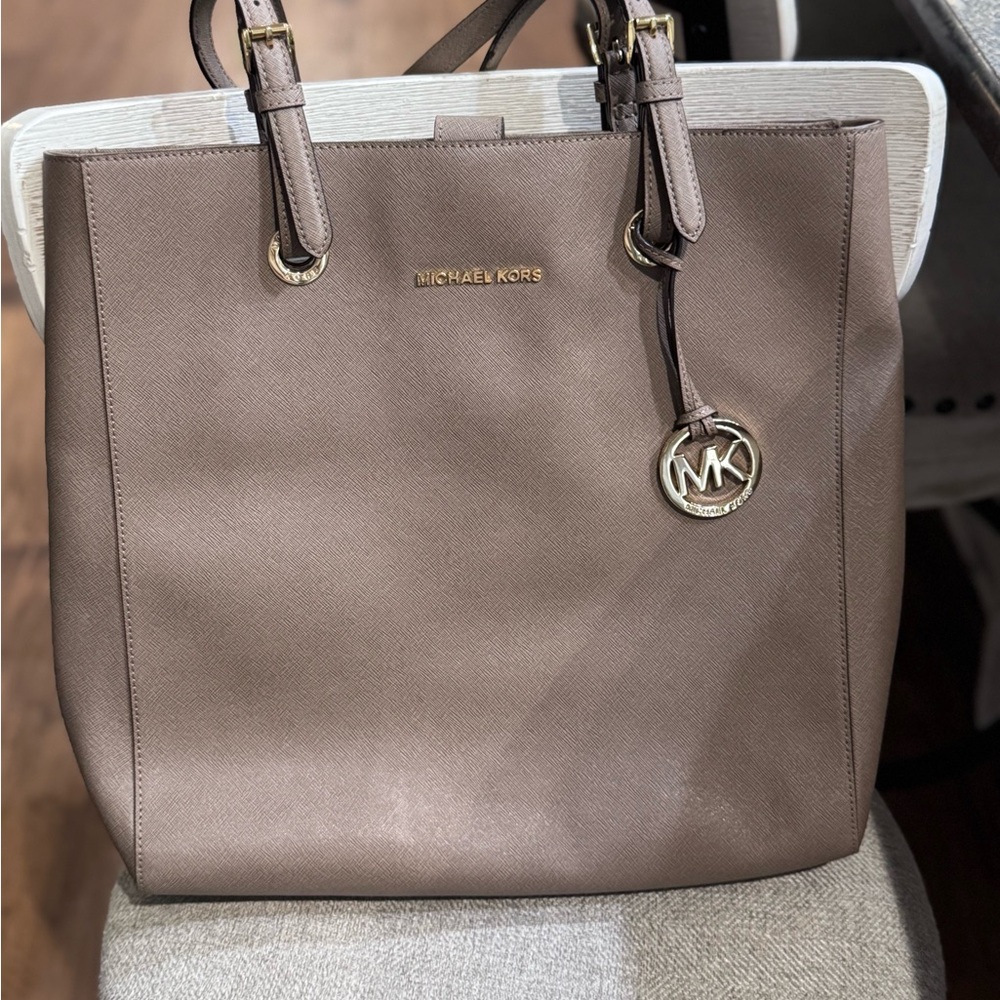 Michael Kors Taupe Tote Bag